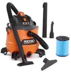 lot 1567 image: RIDGID NXT 53L (14 Gal.) 6.0 Peak HP WetDry Shop Vacuum with Fine Dust Filter, Hose and Accessories