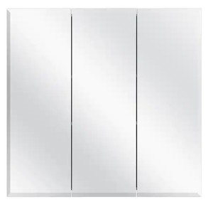 lot 2547 image: Glacier Bay 30-38 In. W X 30-316 In. H Frameless Surface-mount Tri-view Bathroom Medicine Cabinet
