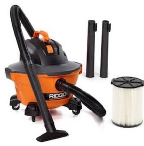lot 5921 image: RIDGID 6 Gal. 3.5-Peak HP NXT WetDry Shop Vacuum with Filter, Hose and Accessories, OrangesPeaches