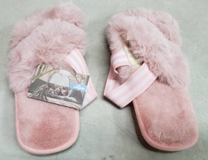 lot 2917 image: LazyStep Womens Fuzzy Slippers, Size 10