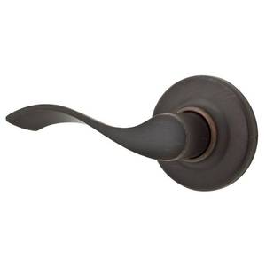 lot 2929 image: Kwikset Balboa Venetian Bronze Steel Dummy Lever 3 Left Handed, 2 Pack