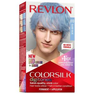 lot 5365 image: Revlon Permanent Hair Color Colorsilk Digitones with Keratin 91D Silver Blue (Pack of 1) 91D Silver Blue