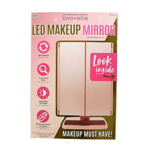 lot 5379 image: Love Ellie LED Makeup Mirror Rose Gold