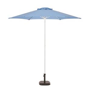 lot 7363 image: StyleWell 7.5 ft. Steel Market Outdoor Patio Umbrella in Periwinkle Polyester