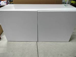 lot 7365 image: White Wall Cabinet 3 L x 18 T x  1ft Deep