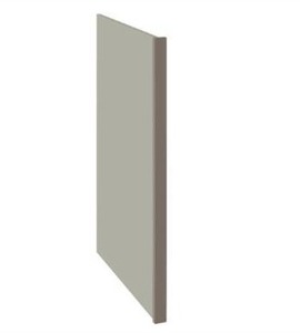 lot 8439 image: Hampton Bay 1.5x34.5x24 in. Dishwasher End Panel in Dove Gray