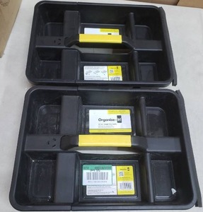 lot 2894 image: Organize It 27 Gallon Tough Tote Caddy, Set Of 2