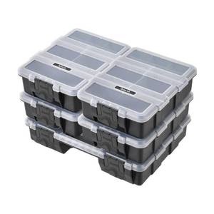 lot 2897 image: Anvil 65-Compartments 5-in-1 Small Parts Organizer, Black and Blue