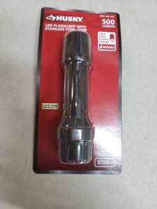 lot 2865 image: 500 Lumens Tough Stainless Steel Core Multi-Setting LED Flashlight Impact And Water Resistant With Batteries