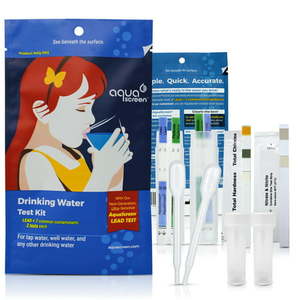 lot 5311 image: AquaScreen Drinking Water Test Kit - Includes 2 Droppers 2 Tubes 2 Sets of Tests ( Case of 6)