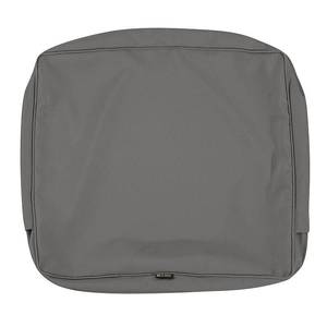 lot 8405 image: Classic Accessories Montlake FadeSafe Water-Resistant Patio Lounge Back Cushion Cover 23 x 20 x 4 inch Light Charcoal