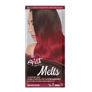lot 5286 image: Splat Melts Hair Dye Dark Chocolate and Strawberry 1 Application