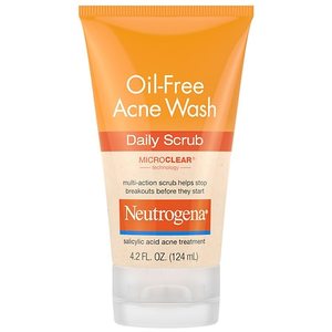 lot 5290 image: Neutrogena Oil-Free Acne Face Scrub with 2% Salicylic Acid 4.2 fl. oz ( 2 Pack)