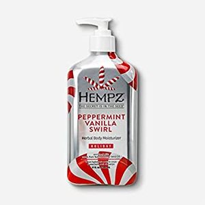 lot 5292 image: Hempz Herbal Body Moisturizer for Dry Skin Peppermint Vanilla Swirl 17 fl oz ( 2 Pack)