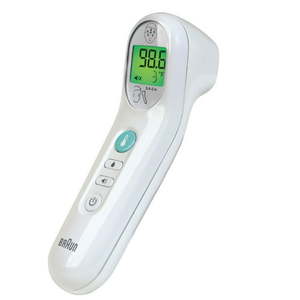 lot 5310 image: Braun No Touch 3-In-1 Digital Thermometer BNT100US White