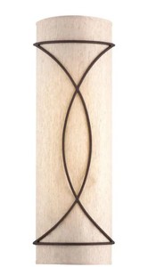 lot 1989 image: Giovanni 2 Light Antique Bronze Wall Sconce Retail&nbsp$110.91