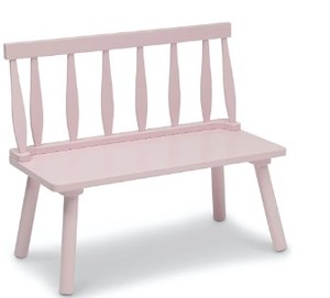 lot 2916 image: Delta Children Pink Bench, 25.5x12