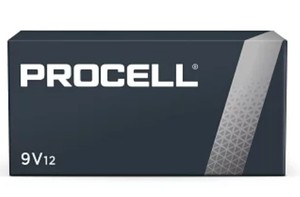 lot 1967 image: Duracell Procell Alkaline 9V Batteries 12 Pack