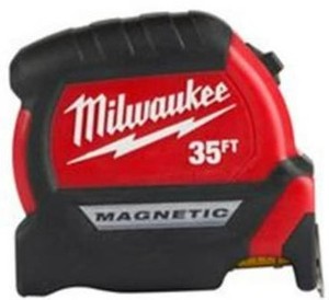 lot 5346 image: Milwaukee-48-22-0335 35Ft Compact Magnetic Tape Measure