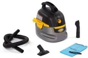 lot 5350 image: 2.5 Gal. 1.75-Peak HP Compact WetDry Shop Vacuum with Filter Bag Hose and Accessories