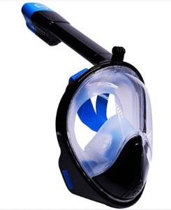 lot 1897 image: Hieha Full Face Snorkeling Mask Black Blue L-XL