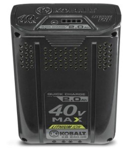 lot 3405 image: Kobalt 40V Max Ion Battery