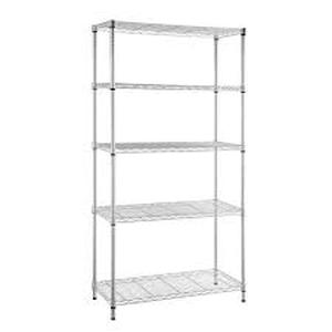 lot 8420 image: HDX 5 Tier Metal Shelving Unit, 5W x 2D