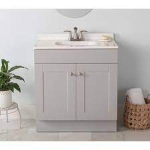lot 5325 image: Project Source 30 Vanity With Top ( One Side is Damaged, Top is Good)