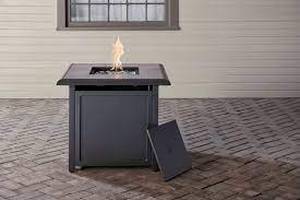 lot 5326 image: Style Selections Fire Pit 29.33 x 29.33 Dark Gray Finish