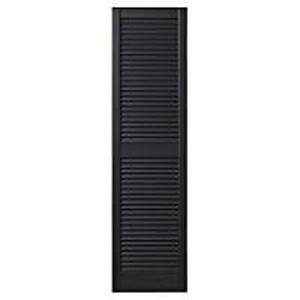 lot 5335 image: PlyGem Accent Vinyl Shutters Black 15 x 67