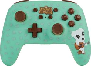 lot 37024 image: PowerA - Enhanced Wireless Controller for Nintendo Switch - Animal Crossing K.K. Slider