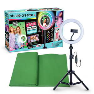 lot 37063 image: Studio Creator 2 Video Maker Kit-Multicolor Ring Light