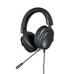 lot 37089 image: onn. Over-Ear Gaming Headset 6ft Cable and Built-in Mic with Nano Receiver for PC