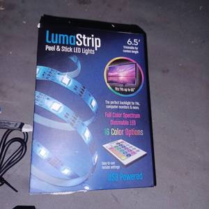 lot 37118 image: LED Peel & Stick Lights 16 Colors wRemote Golf Cart CAR TRUCK TV HOME & MORE
