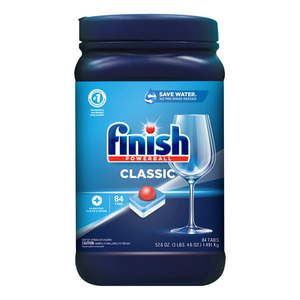 lot 37142 image: Finish Classic - 84ct - Dishwasher Detergent - Powerball - Dishwashing Tablets - Dish Tabs