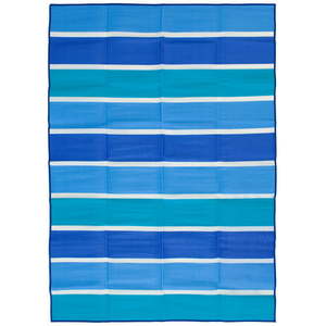 lot 37148 image: Mainstays Olefin 5x7 Blue Stripe Family Beach Mat
