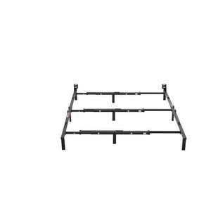 lot 37164 image: Mainstays 7 Adjustable Bed Frame, Black Steel, Sizes Adjust Twin - King