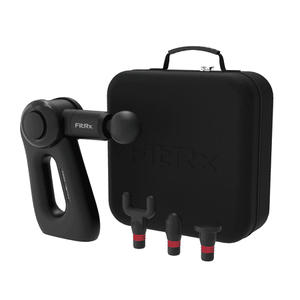 lot 37186 image: FitRx Pro Muscle Massage Gun Handheld Percussion Massager with Multiple Speeds and Attachments for Neck and Back