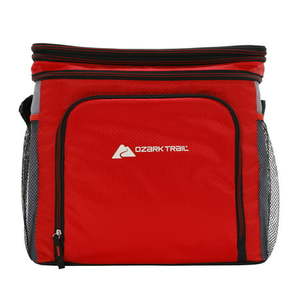 lot 37193 image: Ozark Trail 36 Can Soft Sided Cooler Red