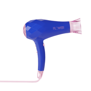lot 37241 image: FLOWER Professional Ionic Hair Dryer with Concentrator Ionic 2000 Watts Blue