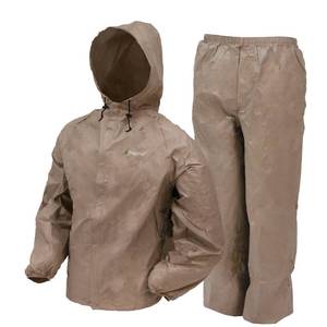 lot 37253 image: Frogg Toggs Men s Ultra Lite Lightweight Waterproof Rain Suit Khaki XLXXL
