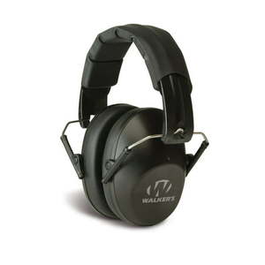 lot 37265 image: Walker s Low Profile Folding Passive Muff Earmuff 22 dB Noise Reduction Black