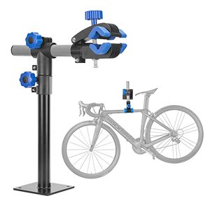 lot 1019 image: ROCKBROS Bike Repair Stand Wall Workbench Mount Rack Workstand Bike Clamp Height Adjustable Home Bicycle Maintenance Rack Bike Repair Rack for Road Mountain Bikes Retail $38.51