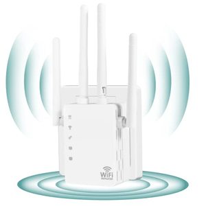 lot 1025 image: WiFi Extenders Signal Booster for Home Cover Up to 12880 sq. ft & 105 Devices, WiFi Extender, 1200Mbps WiFi Amplifier, WiFi Range Extender, WiFi Booster, Internet Booster, WiFi Extender Booster Retail $57.72