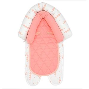 lot 1029 image: Travel Bug Baby & Toddler 2-in-1 Head Support Duo Head Support for Car Seats, Strollers & Bouncers (PinkWhite) Retail $18.09