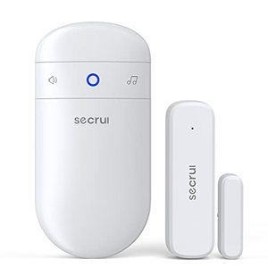 lot 1038 image: SECRUI Door Chime, Wireless Door Alarm Sensor with 400ft Range 52 Chimes Adjustable Volume Mute Mode LED Indicators Door Ringer for Opening �� Door Open Alert for HomeBusinessOfficeStore Retail $18.12