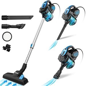 lot 1125 image: INSE Vacuum Cleaner, Corded Vacuum Cleaner 600W Powerful Motor 18000Pa Versatile Handheld Corded Stick Vacuum Cleaner for Hardwood Floor Pet Hair Retail $56.76