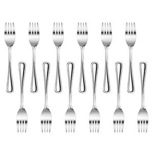 lot 1143 image: New Star Foodservice 58482 Bead Pattern Bead Pattern 180 Stainless Steel, Salad Fork 6.6-Inch Set of 12 Retail $13.38