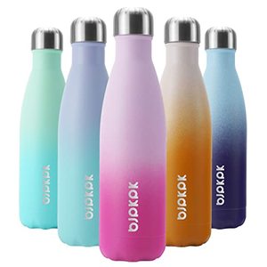 lot 1146 image: BJPKPK Insulated Water Bottles -17oz500ml -Stainless Steel Water bottles,Sports water bottles Keep cold for 24 Hours and hot for 12 Hours,BPA Free kids water bottles for School-Sakura Retail $26.10