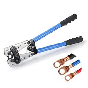 lot 1150 image: iCrimp Cable Lug Crimping Tool for Heavy Duty Wire Lugs, Battery Terminal, Copper Lugs AWG 8-10 Retail $25.79